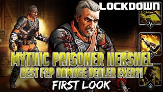 TWD RTS Mythic Prisoner Hershel Best F2P Damage Dealer Ever Walking Dead Road to Survival Leaks [upl. by Sawyor15]