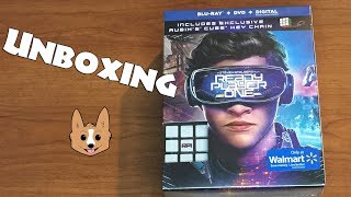 Ready Player One Walmart Exclusive Edition Blu Ray Unboxing [upl. by Noy386]