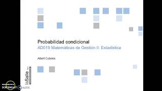 Probabilidad conjunta probabilidad marginal y probabilidad condicional [upl. by Amann]