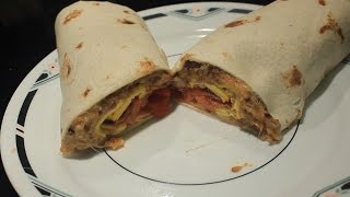 Bean amp Bacon Breakfast Burrito w Cheese amp Egg [upl. by Notniw]