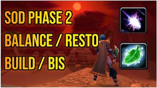 SoD Balance  Resto Phase 2 Builds and BiS List Leveling and PvP [upl. by Vidda453]