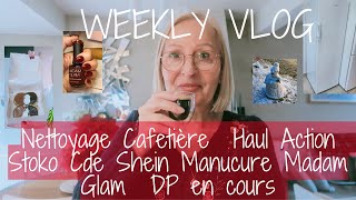 Weekly Vlog N°3  Haul Action Stokomani DP en cours Cde Shein Madam Glam 💅 Livraison Congélateur [upl. by Iot915]