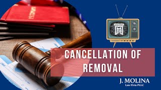 Introduction To Cancellation Of Removal  J Molina Law Firm [upl. by Fleta610]