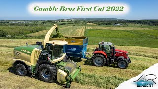 Gamble Bros Krone Big X 780 First Cut 2022 [upl. by Eniwtna]