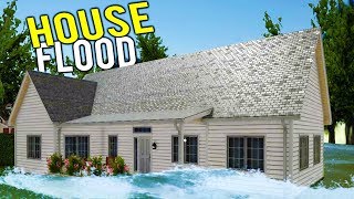 FLIPPING A FLOODED HOUSE FOR SERIOUS CASH The 100k House Project  House Flipper Beta Gameplay [upl. by Nafets]