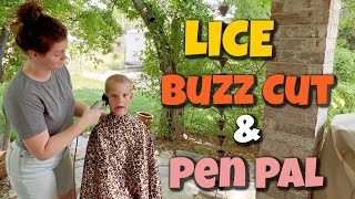 Lice Buzz Cuts amp Meeting My Pen Pal [upl. by Etteyafal]