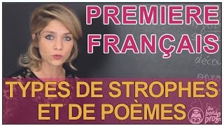 Poésie  types de strophes et de poèmes  Français Première  Les Bons Profs [upl. by Katie323]