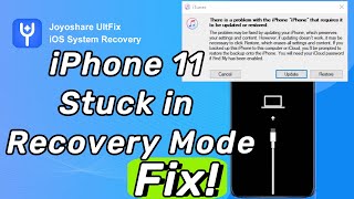 iPhone 11 Stuck in Recovery Mode Fix without Data Loss Now [upl. by Donough147]