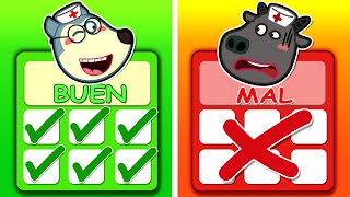 Familia Wolfoo Español  BUEN DOCTOR VS MAL DOCTOR  Dibujos Animados Educativos [upl. by Echikson]