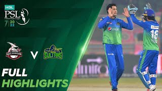 Full Highlights  Lahore Qalandars vs Multan Sultans  Match 31  HBL PSL 7  ML2T [upl. by Atteynot]