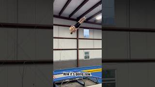 3 Year Jump✈️ flips edit flipfypypage fy gym gymnast gymnastics fail failure [upl. by Gruchot]