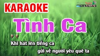 Tình Ca  Hoàng Việt  Karaoke  Nhạc Sống Thanh Ngân [upl. by Ynattirb]