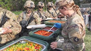 How US Military Feeds 1000s of Soldiers During Rush Hour in Forest [upl. by Leamse]