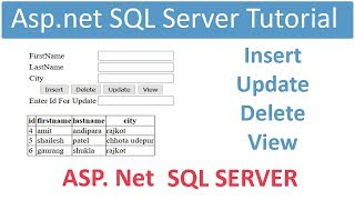 Aspnet sql server database connection tutorial [upl. by Tucky]