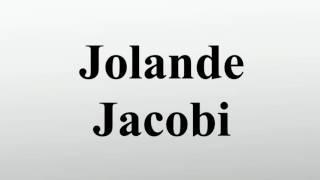 Jolande Jacobi [upl. by Jannelle]