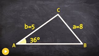 Using the law of sines to solve a triangle with SSA  One Triangle [upl. by Adnawyt]