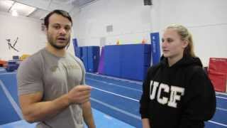 Wrist Strength with World AllAround Silver Medalist Jana Bieger Team Power Monkey Gym Tips 3 [upl. by Nodnarg]