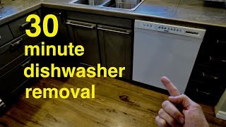 How to Save Money ● 30 Minute DIY Dishwasher Removal  not that hard [upl. by Nedah]