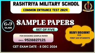 RMS CET 2024 Sample Paper for Class 6 amp 9  RMS amp AISSEE  Special Discount for First 100 Students [upl. by Nivrag]