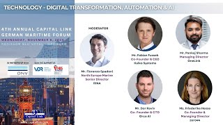 4th Annual Capital Link German Maritime Forum  Technology  Digital Transformation Automation amp AI [upl. by Grady]