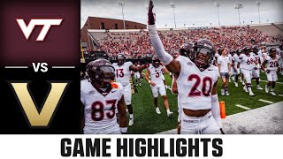 Virginia Tech vs Vanderbilt Game Highlights  2024 ACC Football [upl. by Adikram]