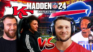 NFL QBS Play Madden 24 Patrick Mahomes  Travis Kelce VS Josh Allen  Stefon Diggs [upl. by Tien]