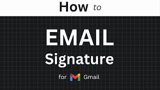 How to Add a Custom Signature in Gmail [upl. by Lyndsey]