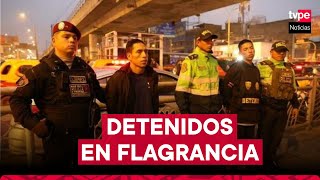 Capturan a DELINCUENTES requisitoriados en MEGAOPERATIVO en Lima Sur [upl. by Gilly]