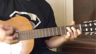 Justin Bieber  Up  Guitar Tutorial  Petros [upl. by Itsyrk]