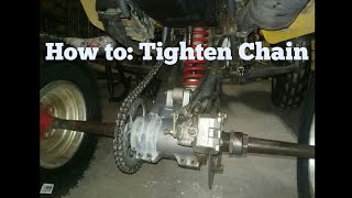 How to Adjust chain on a 400ex [upl. by Eyde605]