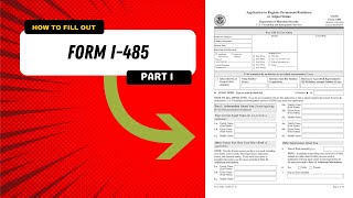 Form I485 2022  Application to Register Permanent Residence or Adjust Status  PART 1 [upl. by Howlyn235]