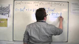 AQA Core 4 302 An Example of using Binomial Expansion [upl. by Hanan]