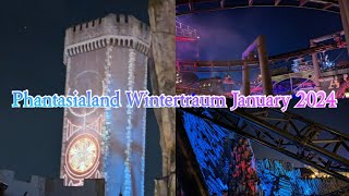 BEST NIGHT RIDES IN THE WORLD Phantasialand Wintertraum January 2024 [upl. by Eldorado]