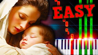 Away in a Manger  EASY Piano Tutorial [upl. by Enelad]