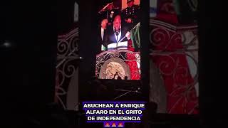 ABUCHEAN A ENRIQUE ALFARO EN GRITO DE INDEPENDENCIA 🚨 política mexico 2024 noticias shorts [upl. by Feldt28]