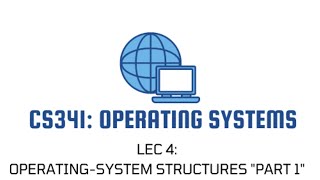 CS341 Operating Systems  LEC4  OperatingSystem Structures Part 1 [upl. by Enelrahs]