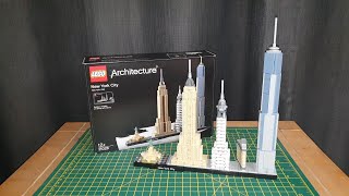 Lego Architecture 21028  New York Skyline  Speed Build lego legospeedbuild legonewyork [upl. by Dlaner]