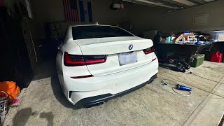 DEBADGING MY M340i HOW TO DEBADGE [upl. by Grimonia]