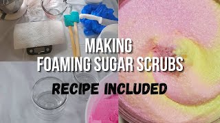 Making Foaming Sugar ScrubsRecipe Included [upl. by Mcnally]