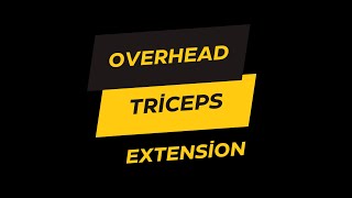 Overhead Triceps Extension [upl. by Madlen421]