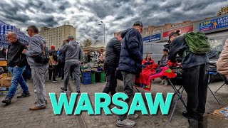 Life in Warsaw Poland Walking and cycling tour 4K  OCTOBER 26  2024 [upl. by Hepzi]