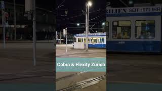 VBZ Cobra amp Flexity Tram bei Zürich Schweiz 2023  shorts [upl. by Seleta318]