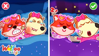 Lets Sleep Together Ten in Bed Song 🎶 Wolfoos Nursery Rhymes amp Kids Songs  WOA Cartoon World [upl. by Cristal]