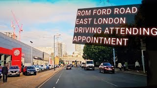 East London Romford road by Driving 🚗 ATTENDING HOSPITAL APPOINTMENTS [upl. by Virg]