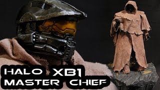 Custom Halo 5 Guardians CLOAKED MASTER CHIEF Play Arts Kai Figure Review [upl. by Okiam]