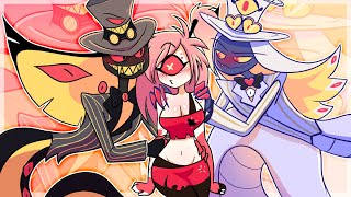 Heaven amp Hell Pentious X Cherri Bombs Hellish Desires  Hazbin Hotel Comic Dub [upl. by Eelarak605]