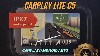 CarPlay Lite C5 Motorcycle GPS Wireless CarplayAndroid Auto  Umboxing [upl. by Aket927]