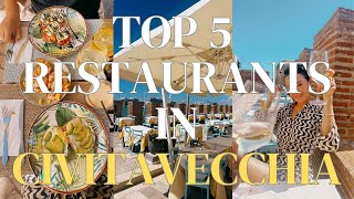 TOP 5 HIDDEN GEM RESTAURANTS IN CIVITAVECCHIA ITALY  CRUISE TRAVEL [upl. by Annauqaj]