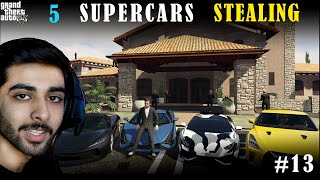 STEALING SUPER CARS GONE WRONG  GTA V GAMEPLAY 13 [upl. by Madelina]