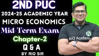 2nd PUC Economics  MicroEconomics  MidTerm Exam  Chapter2  Q amp A  2ndpucexam [upl. by Priest]